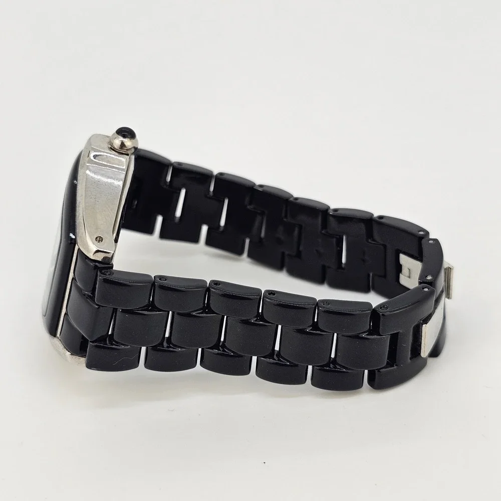 Gossip Watch Women 38MM White Dial Date Black Bands 6.5